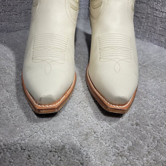 Tecovas The Annie Women's Size 9.5B US Beige Bone Cowhide Cowboy Western Boots - Picture 9 of 10